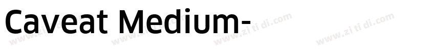 Caveat Medium字体转换